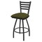 Holland Bar Stool Co 30" Swivel Bar Stool, Pewter Finish, Graph Parrot Seat X410 - alternate 1